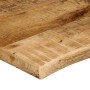 Massivholz-Tischplatte mit natürlicher Kante aus Mangoholz 90x60x3,8 cm. von , Tischplatten - Ref: Foro24-370405, Preis: 77,9...