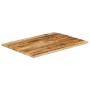 Solid mango wood natural edge table top 90x80x3.8 cm by , Table tops - Ref: Foro24-370411, Price: 106,47 €, Discount: %