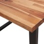 Mesa de comedor con borde vivo madera maciza acacia 110x70x75cm de , Mesas de cocina y de comedor - Ref: Foro24-353288, Preci...