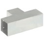 Galvanized metal T-shaped post connector 101x101 mm by , fence posts - Ref: Foro24-145479, Price: 26,44 €, Discount: %