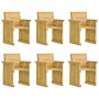 Garden dining set 7 pieces with cushions made of impregnated pine wood by , Garden sets - Ref: Foro24-3065738, Price: 717,45 ...