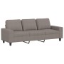 Dreisitzer-Sofa mit Hocker aus grauem Taupe-Stoff, 180 cm. von , Sofas - Ref: Foro24-3201158, Preis: 369,67 €, Rabatt: %