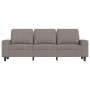 3-seater sofa with taupe grey fabric footstool, 180 cm by , Sofas - Ref: Foro24-3201158, Price: 369,67 €, Discount: %