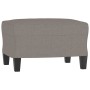 3-seater sofa with taupe grey fabric footstool, 180 cm by , Sofas - Ref: Foro24-3201158, Price: 369,67 €, Discount: %