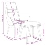 Entspannungssessel mit cremefarbenem Stoff-Fußhocker. von , Sessel - Ref: Foro24-3097770, Preis: 140,13 €, Rabatt: %