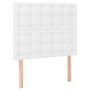 Cama box spring colchón y LED cuero sintético blanco 120x200 cm de , Camas y somieres - Ref: Foro24-3135934, Precio: 480,99 €...