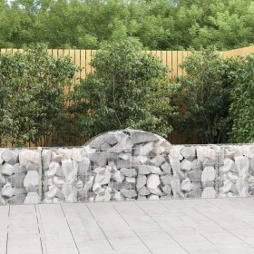 Gabion baskets 50 units, arched shape, iron, 200x30x60/80 cm by , Pots and planters - Ref: Foro24-3146087, Price: 2,00 €, Dis...