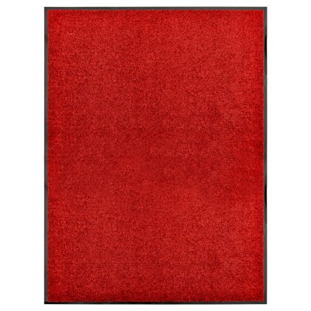 Washable red doormat 90x120 cm by vidaXL, Doormats - Ref: Foro24-323424, Price: 47,26 €, Discount: %