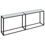 Mesa consola vidrio templado mármol blanco 220x35x75,5 cm de , Mesas auxiliares - Ref: Foro24-331692, Precio: 104,19 €, Descu...