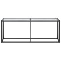 Tempered glass transparent console table 200x35x75.5 cm by , Side tables - Ref: Foro24-331686, Price: 89,07 €, Discount: %