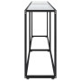 Tempered glass transparent console table 220x35x75.5 cm by , Side tables - Ref: Foro24-331690, Price: 96,22 €, Discount: %