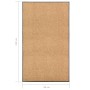 Cream washable doormat 90x150 cm by vidaXL, Doormats - Ref: Foro24-323467, Price: 53,29 €, Discount: %