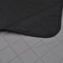 Colcha acolchada a doble cara negro gris 220x240 cm de , Colchas y edredones - Ref: Foro24-130884, Precio: 28,99 €, Descuento: %