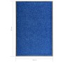 Blaue waschbare Fußmatte 60x90 cm von vidaXL, Fußmatten - Ref: Foro24-323440, Preis: 33,80 €, Rabatt: %