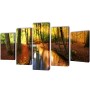 Decorative set of canvas for the wall, forest model, 100 x 50 cm by , Posters, prints and visual art - Ref: Foro24-241578, Pr...