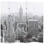 Biombo divisor plegable 200x170 cm Nueva York blanco y negro de , Divisores de ambientes - Ref: Foro24-245859, Precio: 108,14...