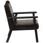 Sillón de cuero auténtico negro de , Sillones - Ref: Foro24-247642, Precio: 193,32 €, Descuento: %