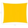 Yellow HDPE sail shade 160 g/m² 3x3 m by , Umbrellas - Ref: Foro24-311549, Price: 29,69 €, Discount: %