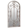 Garden mirror made of iron in sand color for outdoor use, 70x30 cm. by , Mirrors - Ref: Foro24-318375, Price: 101,58 €, Disco...