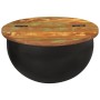 Solid black recycled wood coffee table 50x27 cm by , Coffee table - Ref: Foro24-351755, Price: 156,99 €, Discount: %