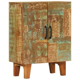 Hand-carved solid recycled wood sideboard 55x30x75 cm by , Coffee table - Ref: Foro24-351757, Price: 217,99 €, Discount: %