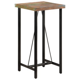 Hohes Tisch aus Eisen und recyceltem Massivholz 55x55x107 cm von , Küchen- und Esstische - Ref: Foro24-356372, Preis: 205,99 ...