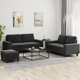 3-piece black fabric sofa set by , Sofas - Ref: Foro24-3201894, Price: 571,99 €, Discount: %