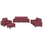 Viersitzer-Sofa-Set aus dunkelrotem Stoff von , Sofas - Ref: Foro24-3201880, Preis: 807,75 €, Rabatt: %