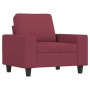 4-piece sofa set in burgundy fabric by , Sofas - Ref: Foro24-3201880, Price: 807,75 €, Discount: %