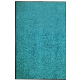 Felpudo lavable azul cian 120x180 cm de vidaXL, Felpudos - Ref: Foro24-323462, Precio: 71,44 €, Descuento: %