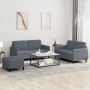 3-piece dark gray velvet sofa set by , Sofas - Ref: Foro24-3201985, Price: 500,99 €, Discount: %