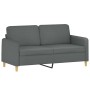 Three-piece dark gray fabric sofa set with cushions by , Sofas - Ref: Foro24-3202095, Price: 507,87 €, Discount: %