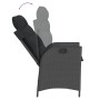 Reclining garden armchair with black synthetic rattan cushions by , Garden chairs - Ref: Foro24-365257, Price: 128,83 €, Disc...