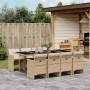 Garten-Essgruppe 9-teilig mit Kissen aus synthetischem Rattan in Beige. von , Gartensets - Ref: Foro24-3210562, Preis: 693,95...