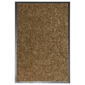 Braune waschbare Fußmatte 40x60 cm von vidaXL, Fußmatten - Ref: Foro24-323433, Preis: 17,40 €, Rabatt: %