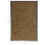 Braune waschbare Fußmatte 40x60 cm von vidaXL, Fußmatten - Ref: Foro24-323433, Preis: 21,33 €, Rabatt: %