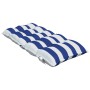 Low back chair cushions 4 pcs Oxford fabric blue white stripes by , Cushions for chairs and sofas - Ref: Foro24-377717, Price...