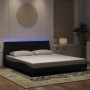 Estructura de cama con luces LED terciopelo negro 180x200 cm de , Camas y somieres - Ref: Foro24-3213795, Precio: 239,58 €, D...