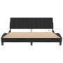 Estructura de cama con luces LED terciopelo negro 180x200 cm de , Camas y somieres - Ref: Foro24-3213795, Precio: 239,58 €, D...