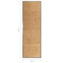 Cremefarbene waschbare Fußmatte 60x180 cm von vidaXL, Fußmatten - Ref: Foro24-323465, Preis: 51,95 €, Rabatt: %