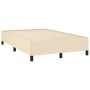 Boxspringbett mit Matratze und LED-Lichtern, cremefarbenem Stoff, 120x190 cm. von , Betten und Lattenroste - Ref: Foro24-3270...