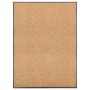 Washable cream doormat 90x120 cm by vidaXL, Doormats - Ref: Foro24-323466, Price: 48,15 €, Discount: %