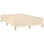 Boxspringbett mit Matratze und LED-Lichtern, cremefarbenem Stoff, 120x190 cm. von , Betten und Lattenroste - Ref: Foro24-3270...