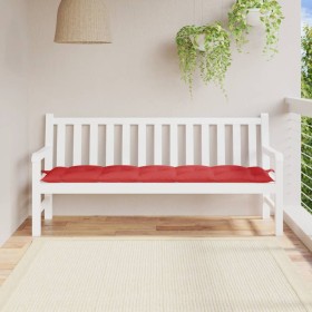 Cojín de banco de jardín tela Oxford rojo 180x50x7 cm de , Cojines para sillas y sofás - Ref: Foro24-361627, Precio: 39,99 €,...