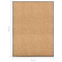 Washable cream doormat 90x120 cm by vidaXL, Doormats - Ref: Foro24-323466, Price: 48,15 €, Discount: %