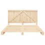 Estructura de cama con cabecero madera maciza de pino 200x200cm de , Camas y somieres - Ref: Foro24-3281555, Precio: 238,33 €...