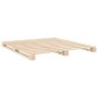 Estructura de cama con cabecero madera maciza de pino 200x200cm de , Camas y somieres - Ref: Foro24-3281555, Precio: 238,33 €...