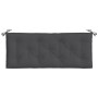 Garden bench cushions 2 units in anthracite melange fabric 120x50x7 cm by , Cushions for chairs and sofas - Ref: Foro24-40025...