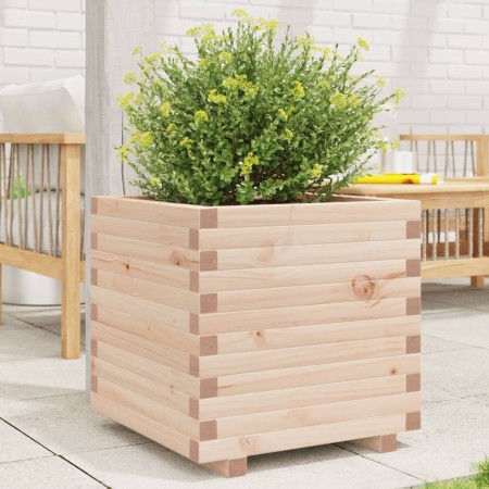 Solid pine wood planter 50x50x49.5 cm by , Pots and planters - Ref: Foro24-3282514, Price: 109,58 €, Discount: %