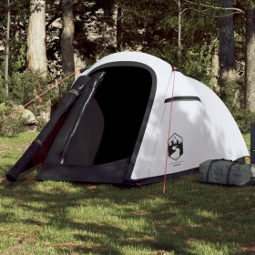 Tunnel tent for 2 people, opaque waterproof fabric, white by , tents - Ref: Foro24-94607, Price: 69,99 €, Discount: %